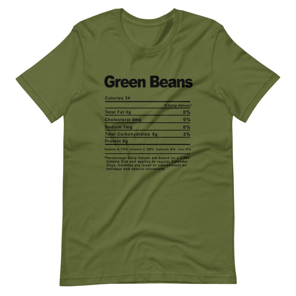 A stylish Green Beans Thanksgiving Tee featuring a comfortable fit, perfect for holiday celebrations.