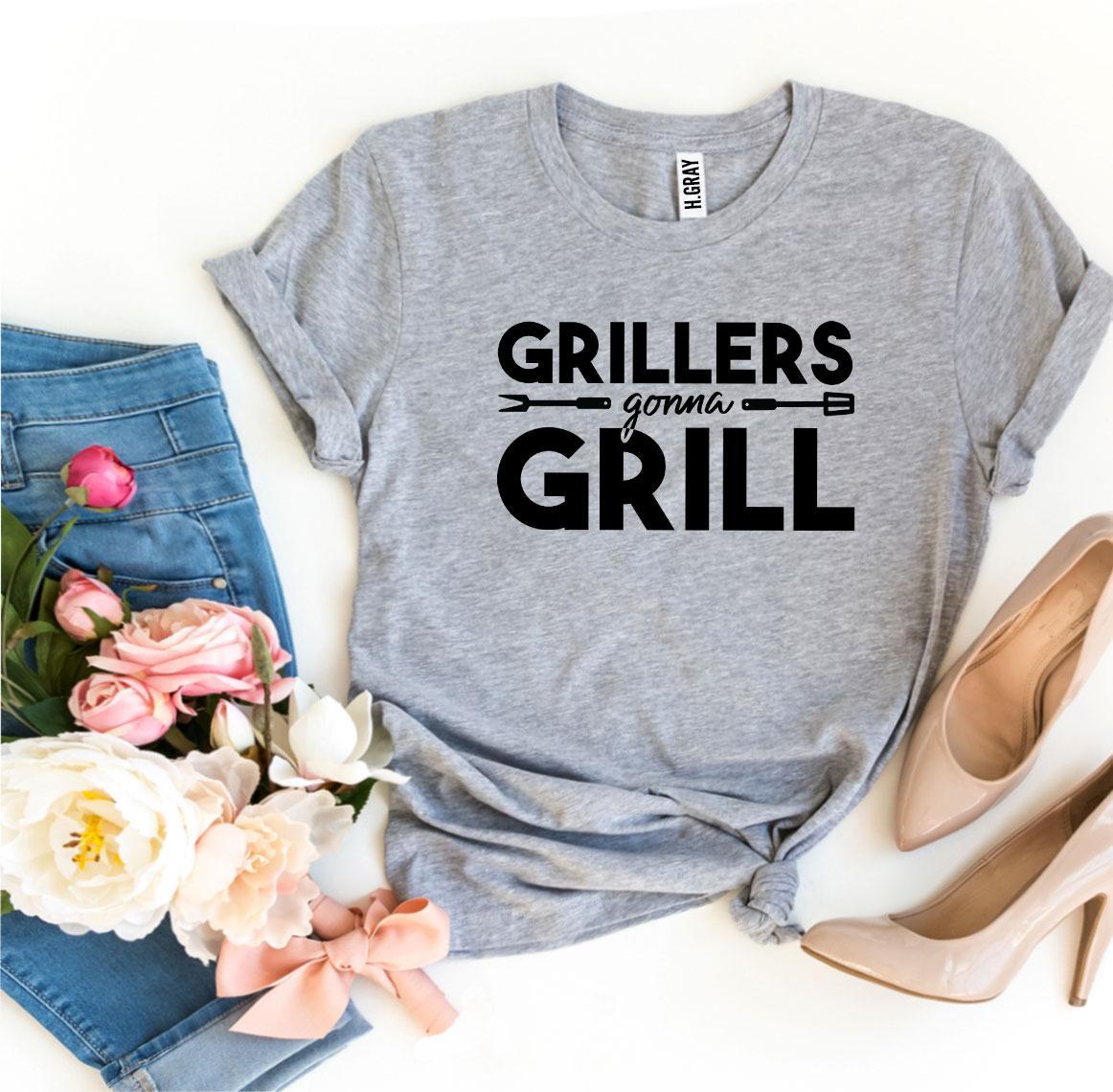 Grillers Gonna Grill T-shirt made of premium ring spun cotton with a stylish flex print design.