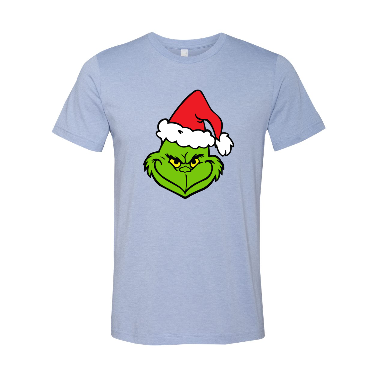 A vibrant Grinch Christmas Shirt made from soft ring spun cotton, featuring a festive Grinch design, available in multiple colors.