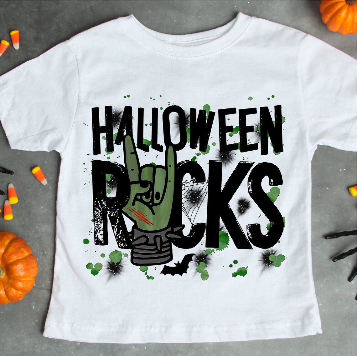 Halloween Rocks Halloween T-shirt made of premium ring spun cotton with a striking design and comfortable fit.