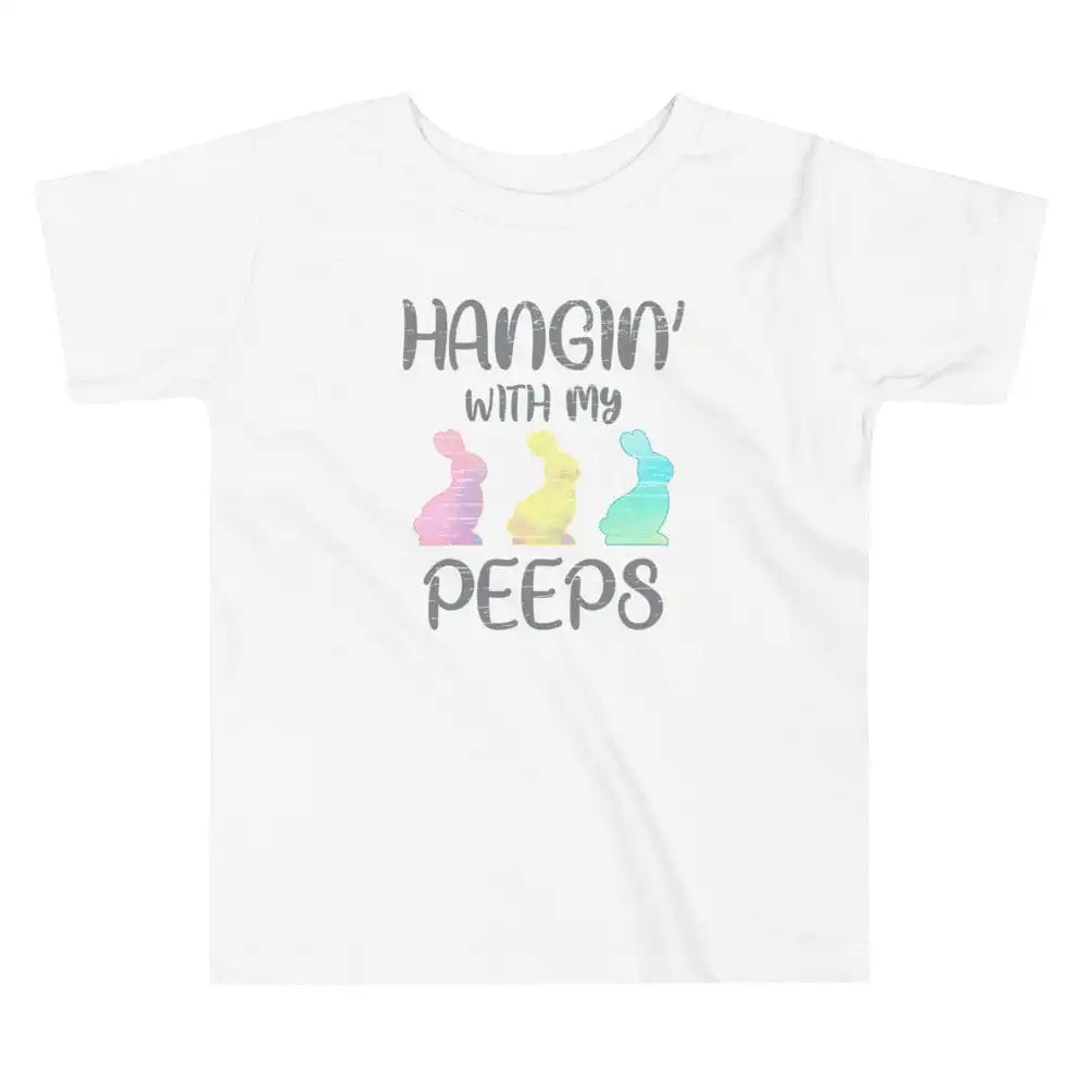 A stylish Hangin With My Peeps Tee displayed on a mannequin, showcasing its comfortable fit and vibrant color.