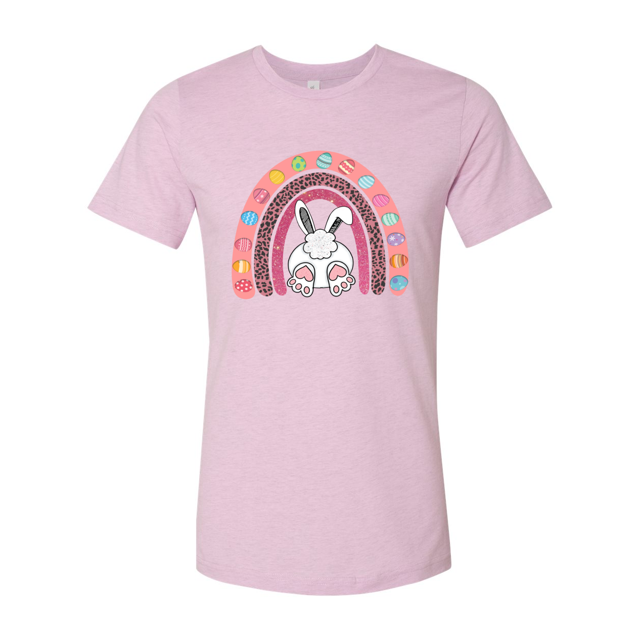 Happy Easter Rainbow Shirt featuring vibrant colors and a comfortable fit, perfect for celebrating Easter.