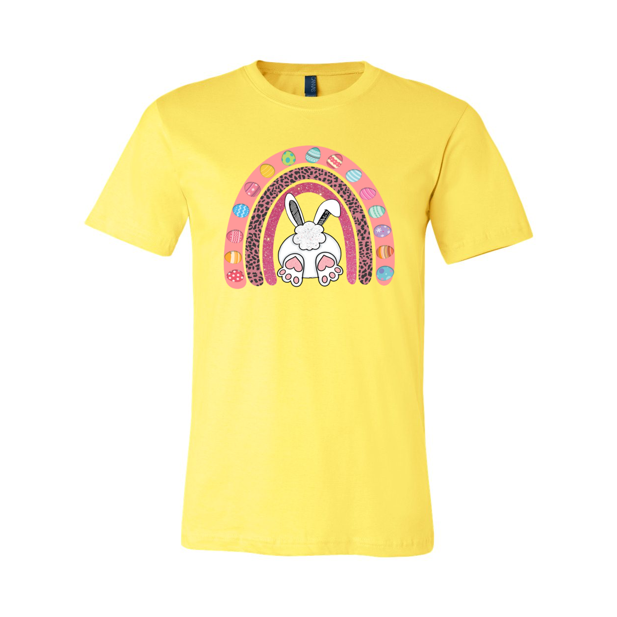 Happy Easter Rainbow Shirt featuring vibrant colors and a comfortable fit, perfect for celebrating Easter.