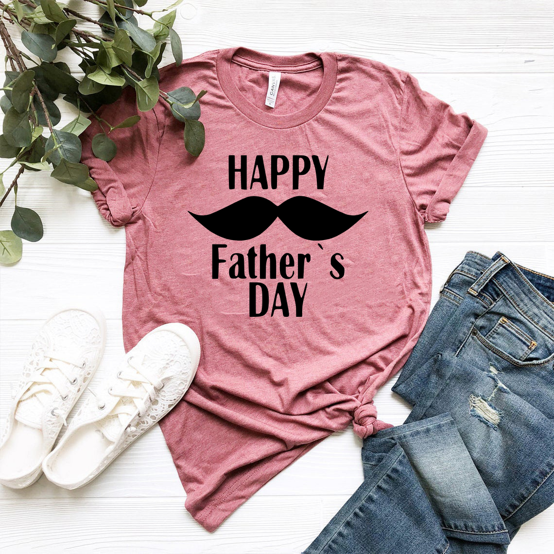 Happy Father's Day Shirt in various colors, showcasing its soft fabric and stylish design.