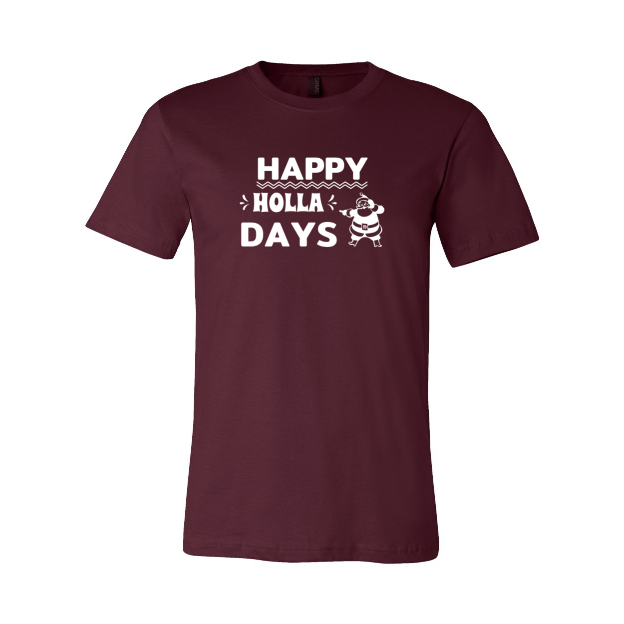 Happy Holla Days Shirt in various colors, showcasing its soft fabric and unisex design.