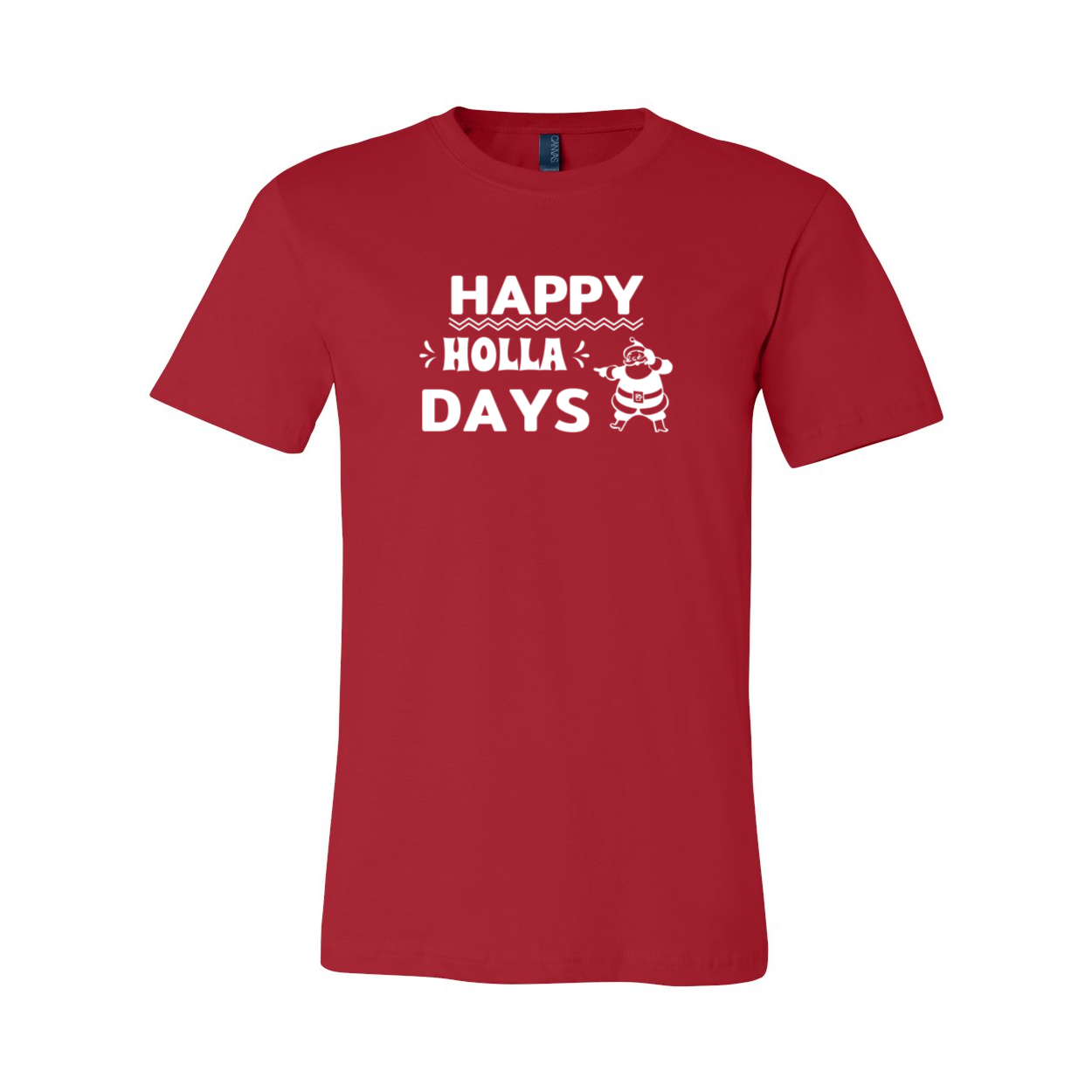 Happy Holla Days Shirt in various colors, showcasing its soft fabric and unisex design.