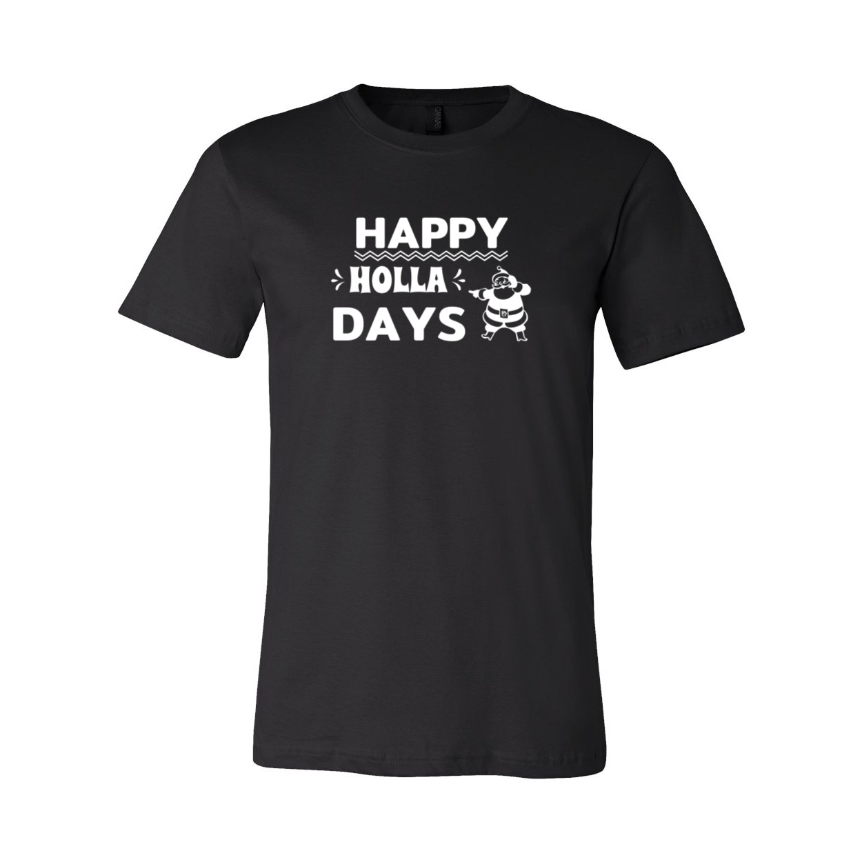 Happy Holla Days Shirt in various colors, showcasing its soft fabric and unisex design.