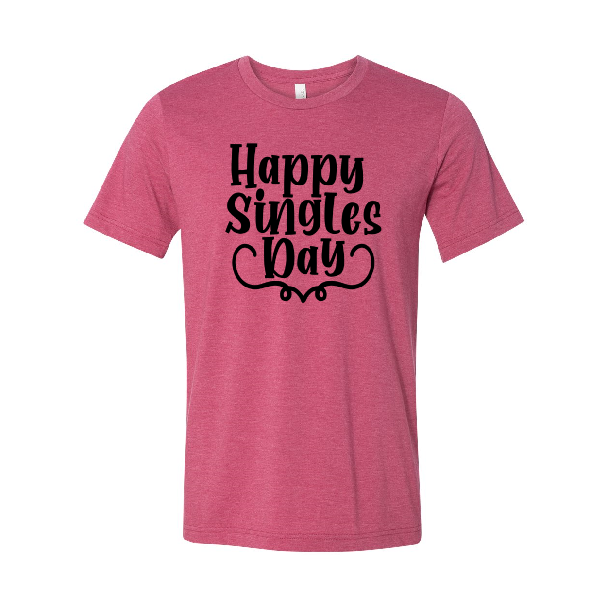 Happy Singles Day Shirt in various colors, showcasing its comfortable fit and stylish design.