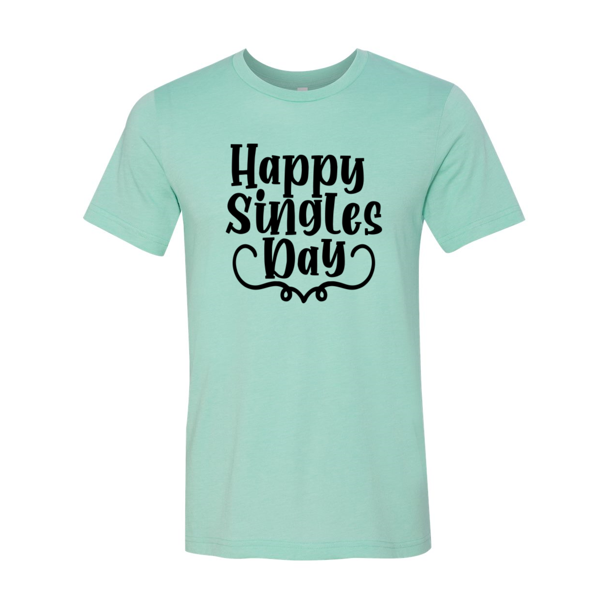 Happy Singles Day Shirt in various colors, showcasing its comfortable fit and stylish design.