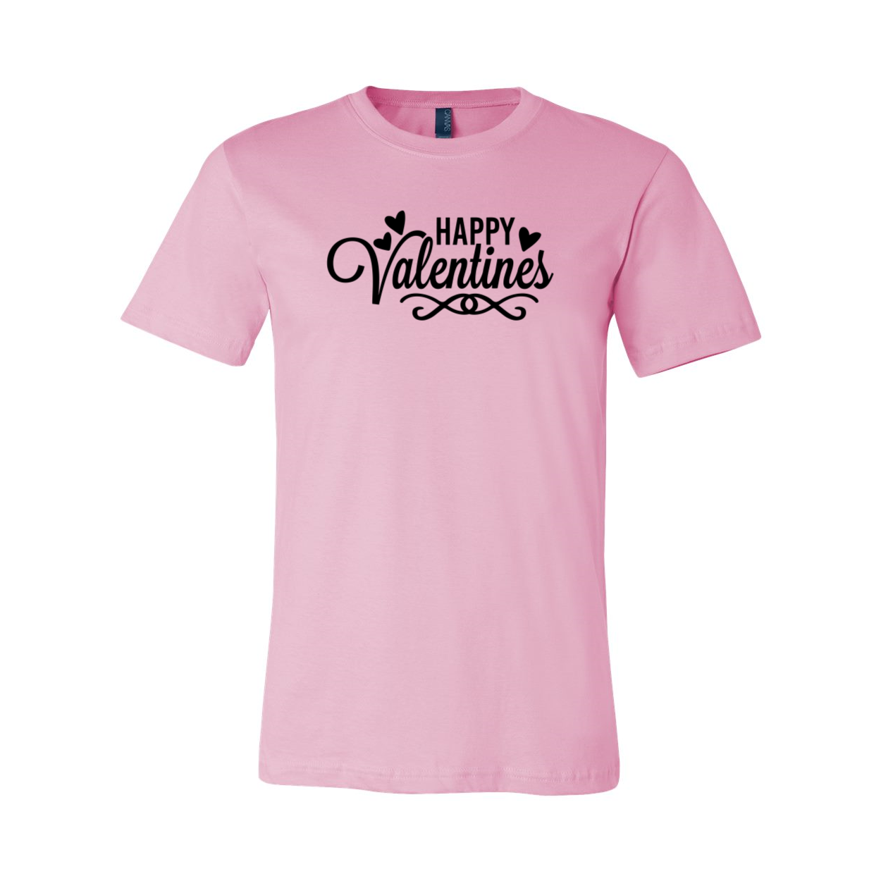 Happy Valentine Shirt in various colors, showcasing its soft fabric and unisex design.