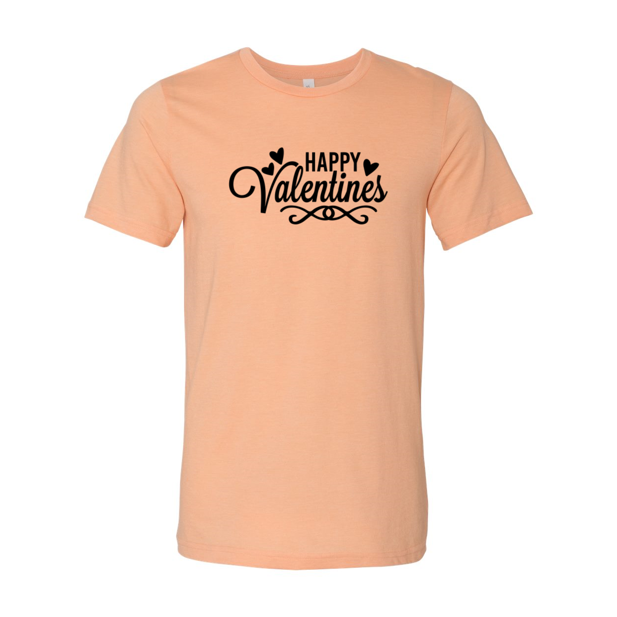 Happy Valentine Shirt in various colors, showcasing its soft fabric and unisex design.