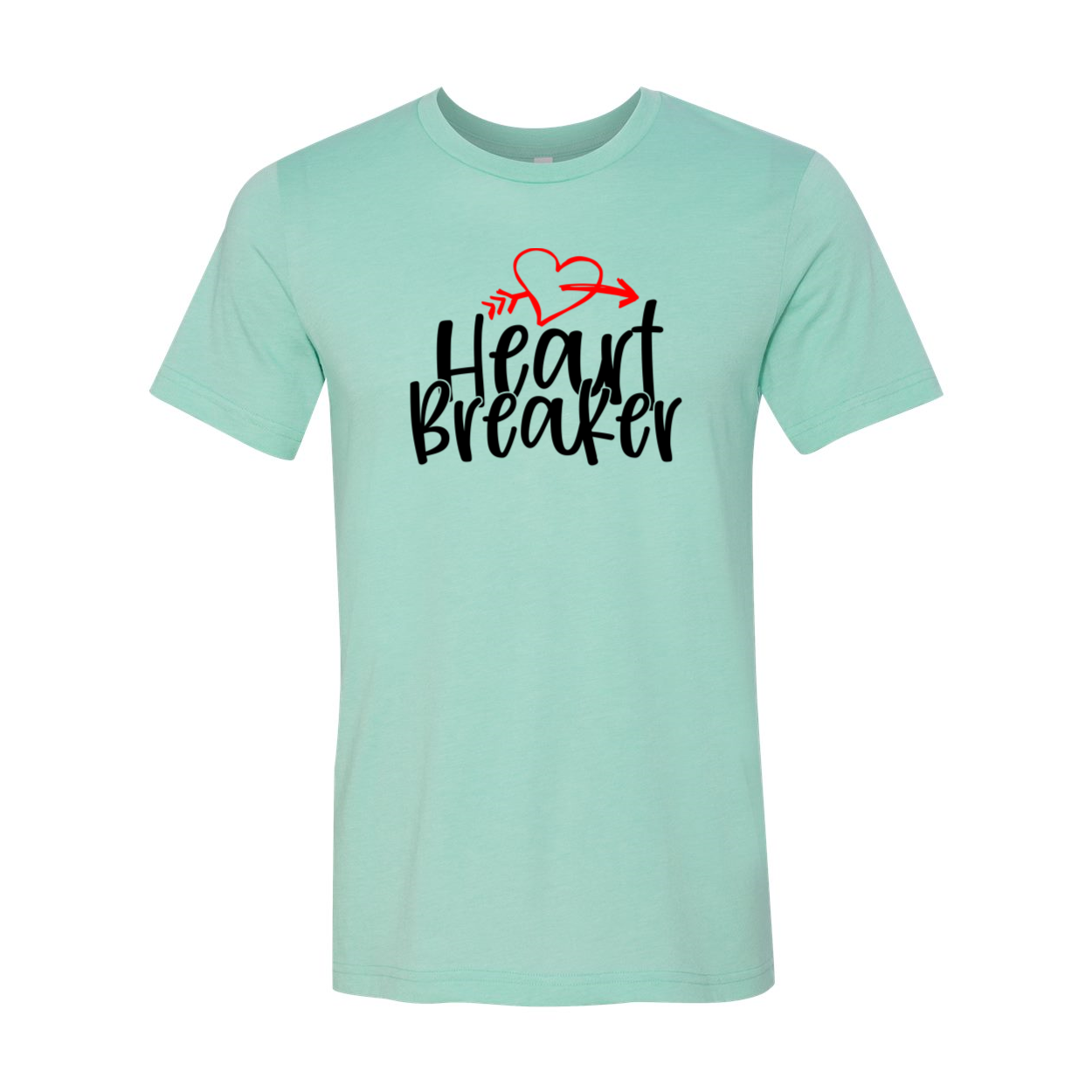 A stylish unisex Heart Breaker Shirt made from soft ring spun cotton, available in various colors and sizes.