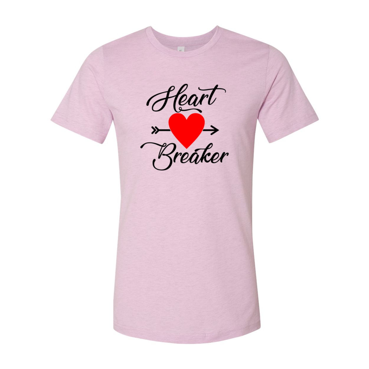 Heart Breaker Shirt in various colors, showcasing its unisex design and soft fabric.