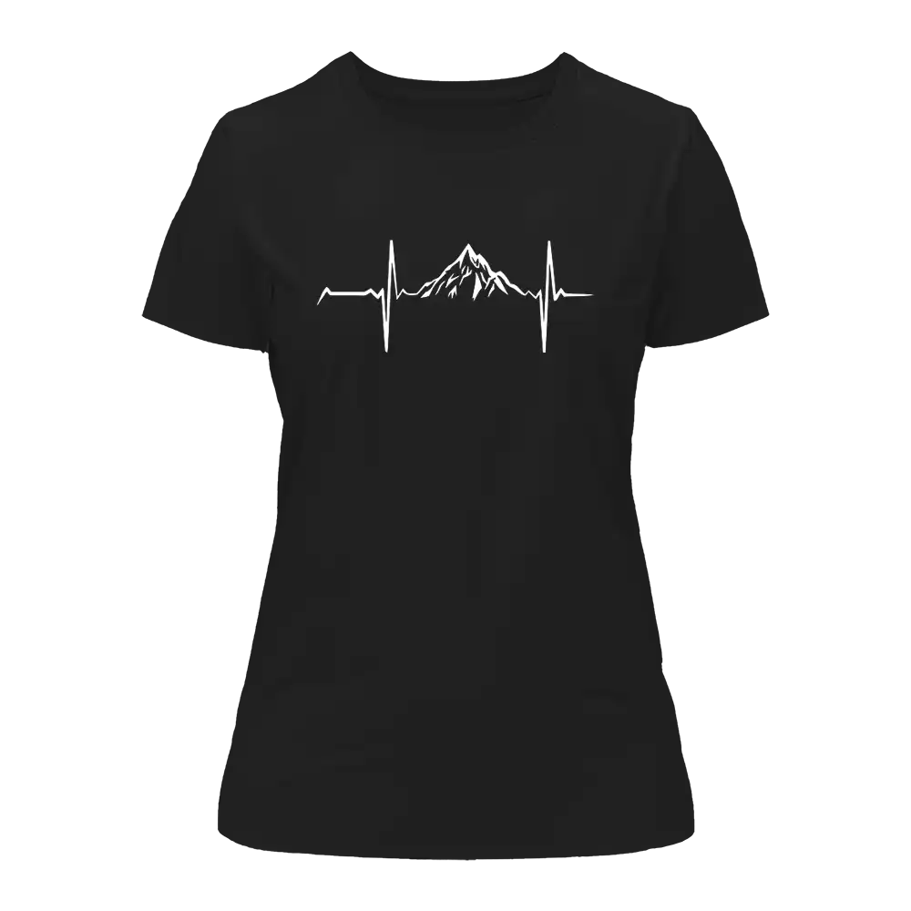 Heartbeat V1 T-Shirt for Women, featuring a stylish design in 100% Ringspun Cotton, perfect for casual wear.