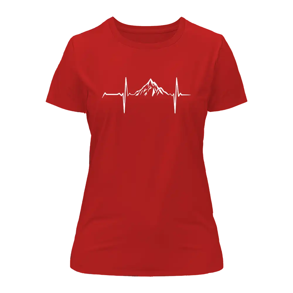 Heartbeat V1 T-Shirt for Women, featuring a stylish design in 100% Ringspun Cotton, perfect for casual wear.