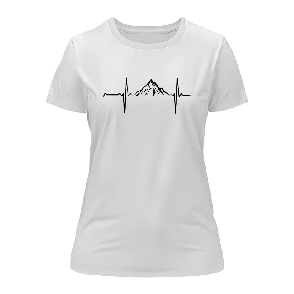 Heartbeat V1 T-Shirt for Women, featuring a stylish design in 100% Ringspun Cotton, perfect for casual wear.