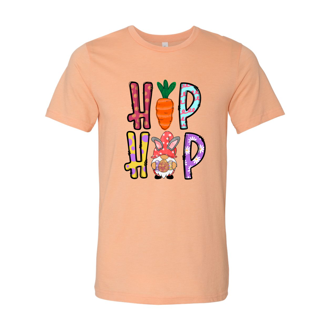 Hip Hop Easter Shirt in various colors, showcasing its comfortable fabric and stylish design.