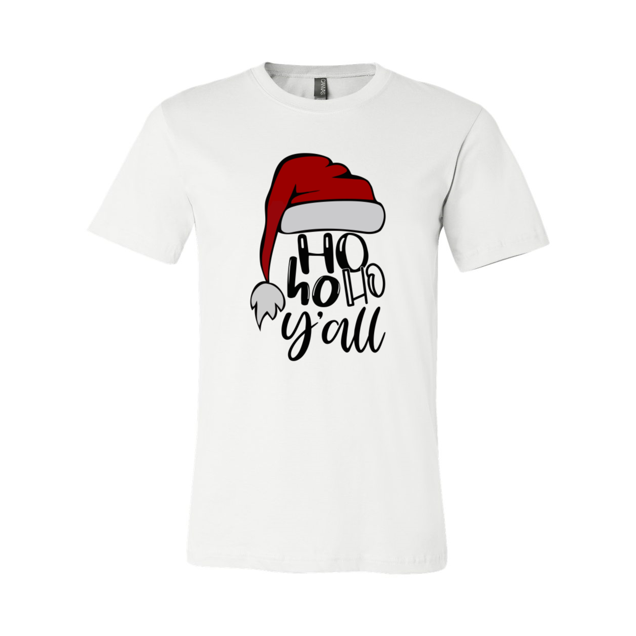 Ho Ho Y'all Shirt in various colors, showcasing its comfortable fabric and festive design.