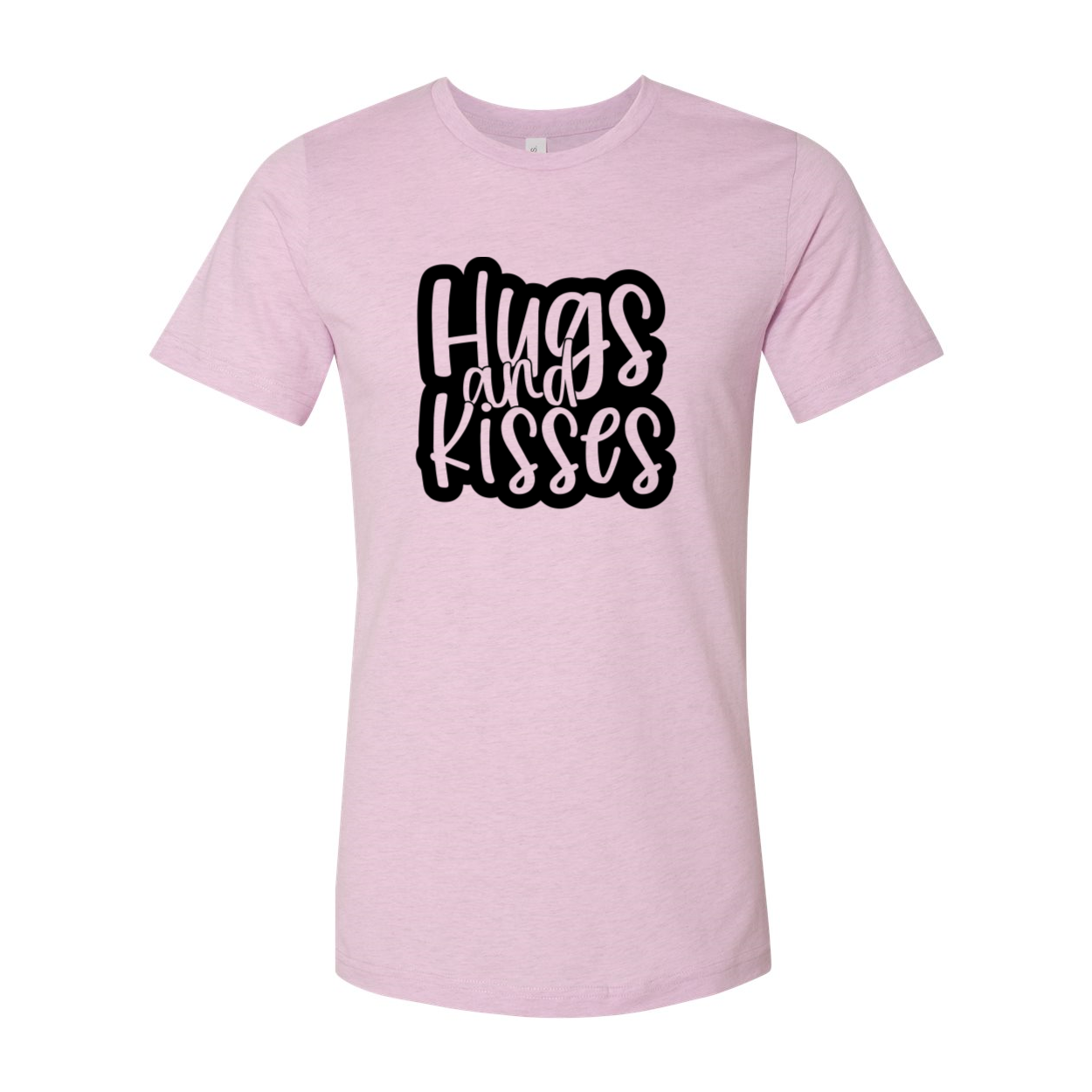 A stylish unisex Hugs And Kisses Shirt made from soft ring spun cotton, available in multiple colors.