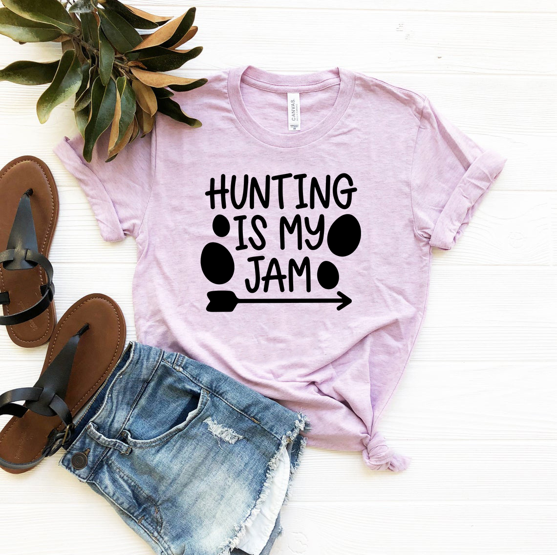 Unisex Hunting Is My Jam Shirt in various colors, showcasing its soft fabric and stylish design.