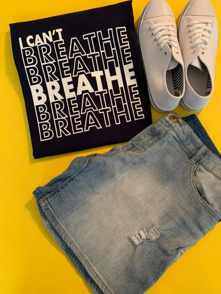 I Can't Breathe Shirt made of 100% preshrunk cotton, featuring a classic fit and a meaningful message.