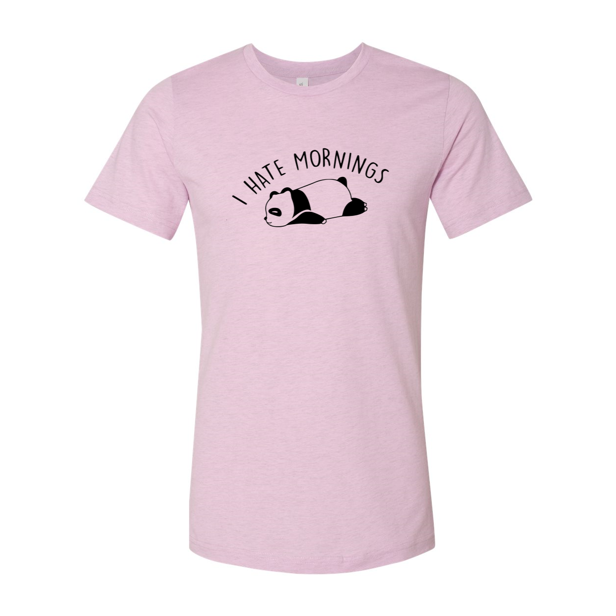 I Hate Morning Shirt in various colors, showcasing its unisex design and soft fabric.