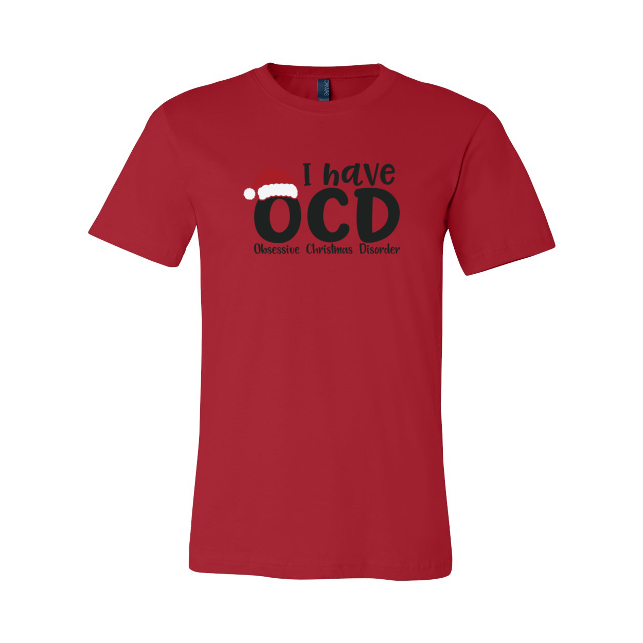 Unisex I Have OCD shirt in various colors, showcasing its soft fabric and modern fit.