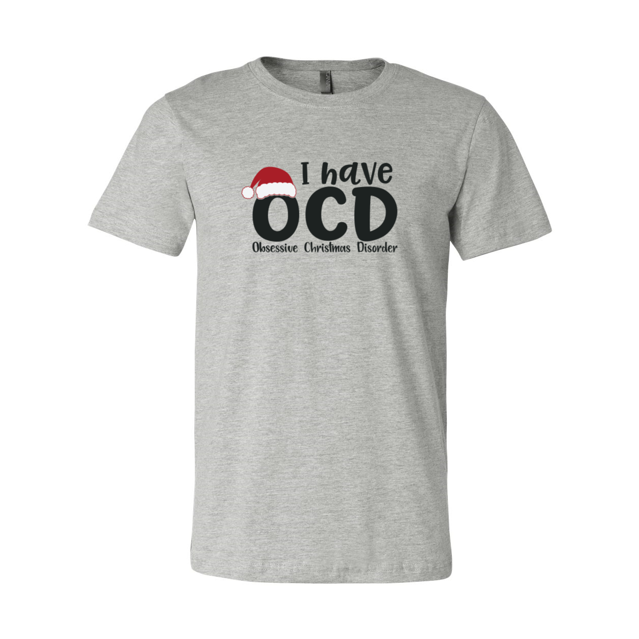 Unisex I Have OCD shirt in various colors, showcasing its soft fabric and modern fit.