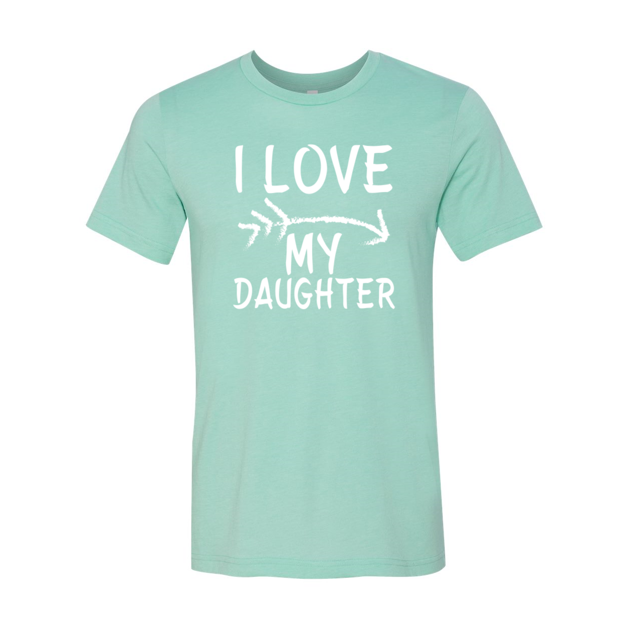 I Love My Daughter Shirt in various colors, showcasing its soft fabric and stylish design.