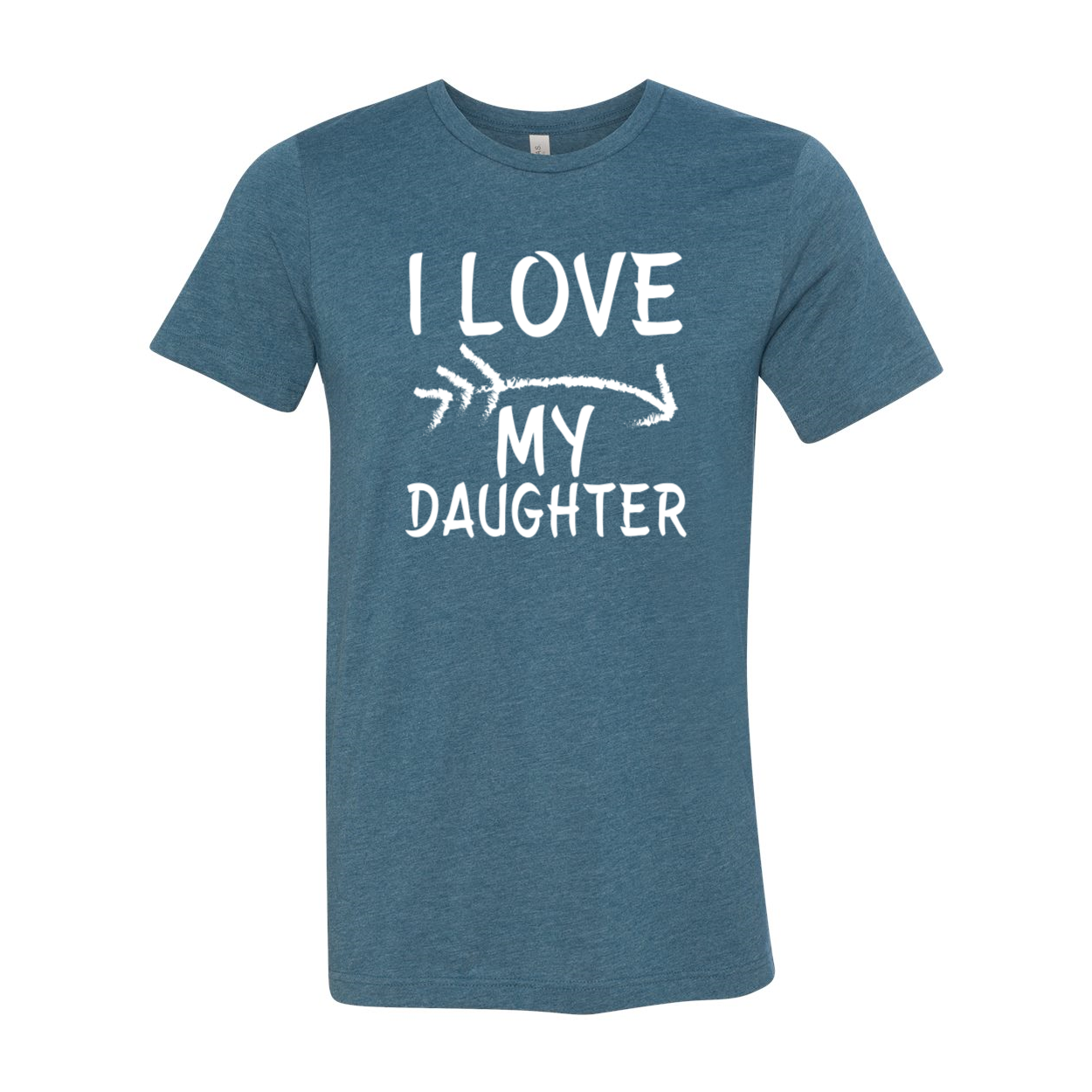 I Love My Daughter Shirt in various colors, showcasing its soft fabric and stylish design.