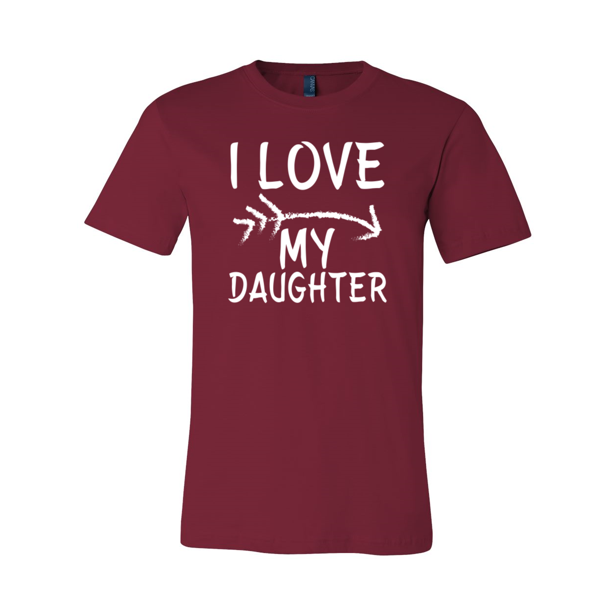 I Love My Daughter Shirt in various colors, showcasing its soft fabric and stylish design.