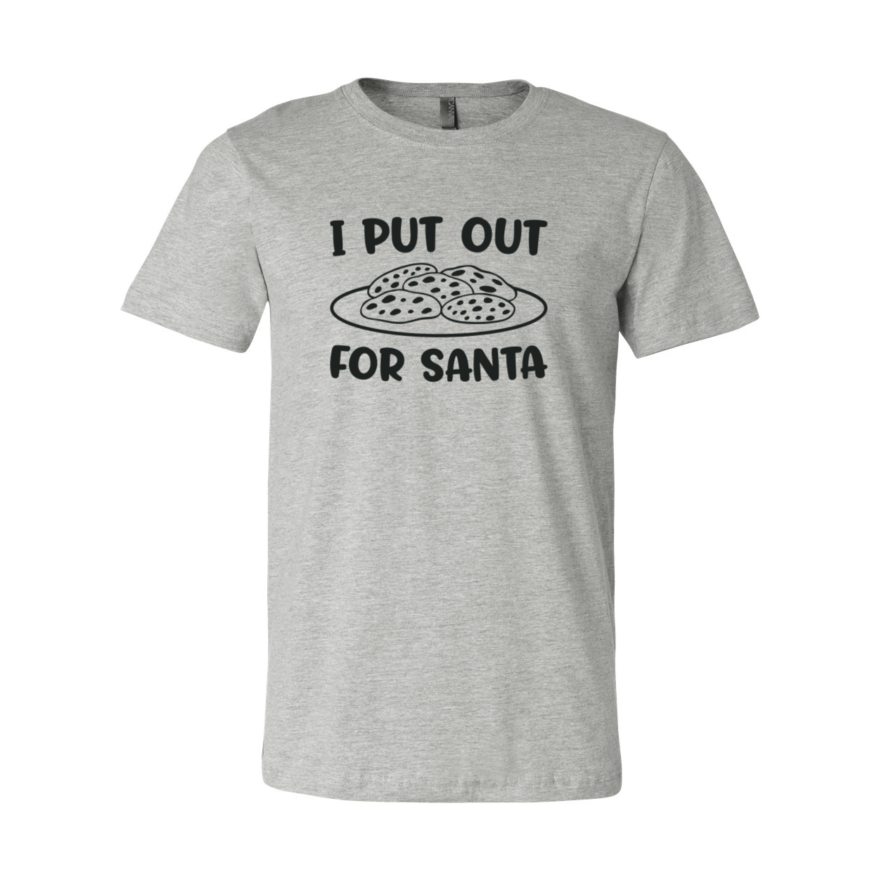 I Put Out For Santa Shirt in various colors, showcasing its comfortable fit and festive design.