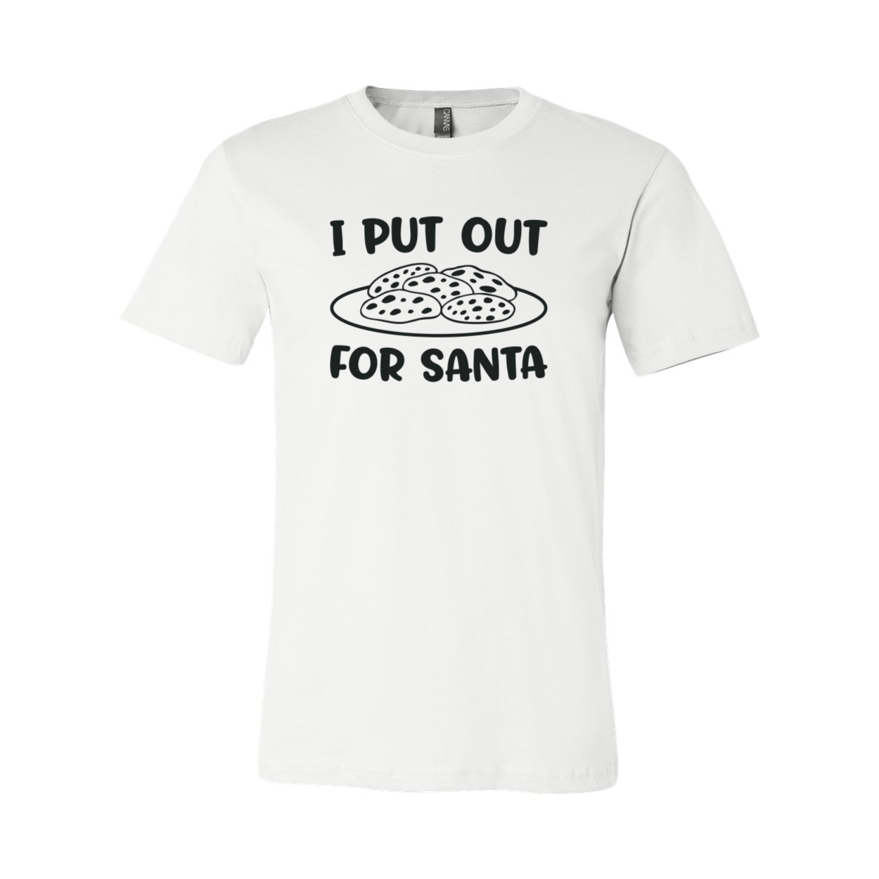 I Put Out For Santa Shirt in various colors, showcasing its comfortable fit and festive design.