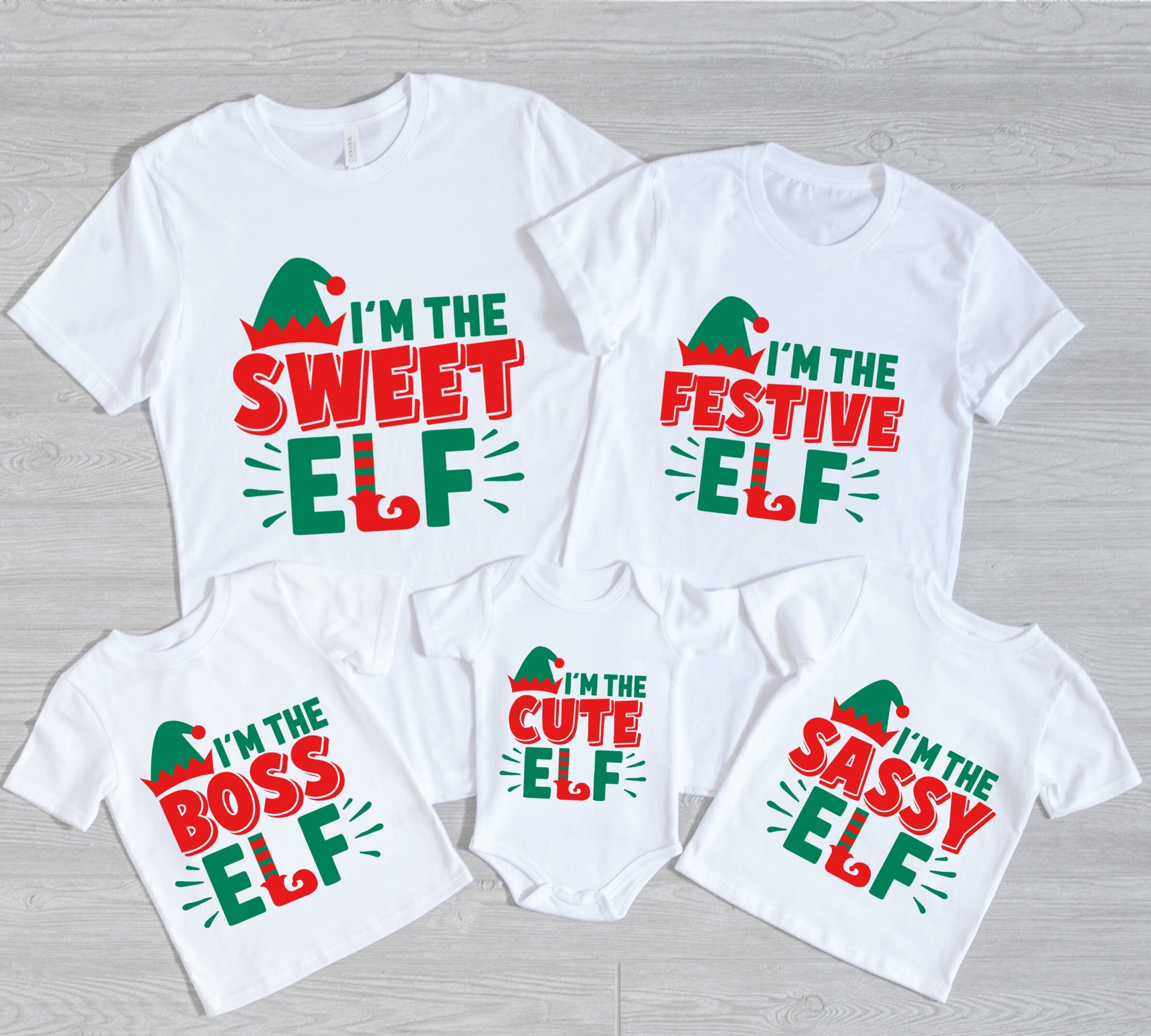 I'm The Boss Elf Christmas Tee featuring a playful design, made from soft ringspun cotton, suitable for both men and women.