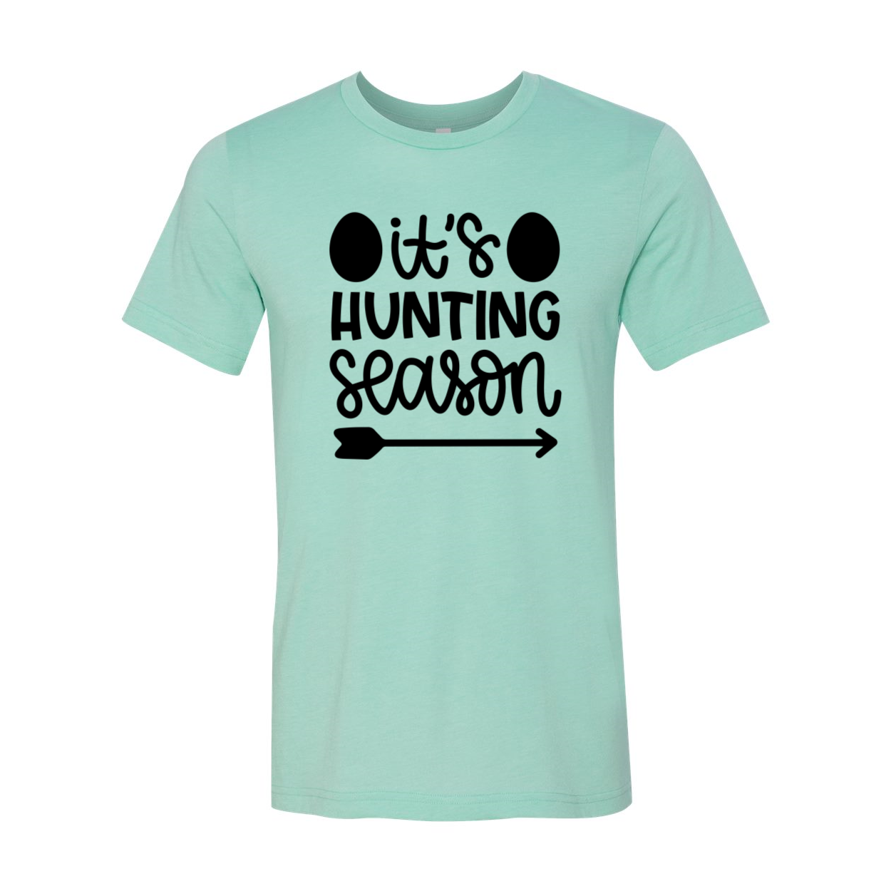 Unisex T-shirt featuring a hunting season design, made from soft ring spun cotton, available in multiple colors and sizes.