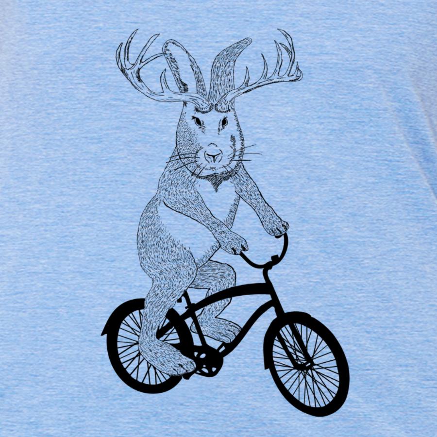 A stylish Jackalpoe cruise tee featuring a whimsical jackalope design, perfect for casual wear.