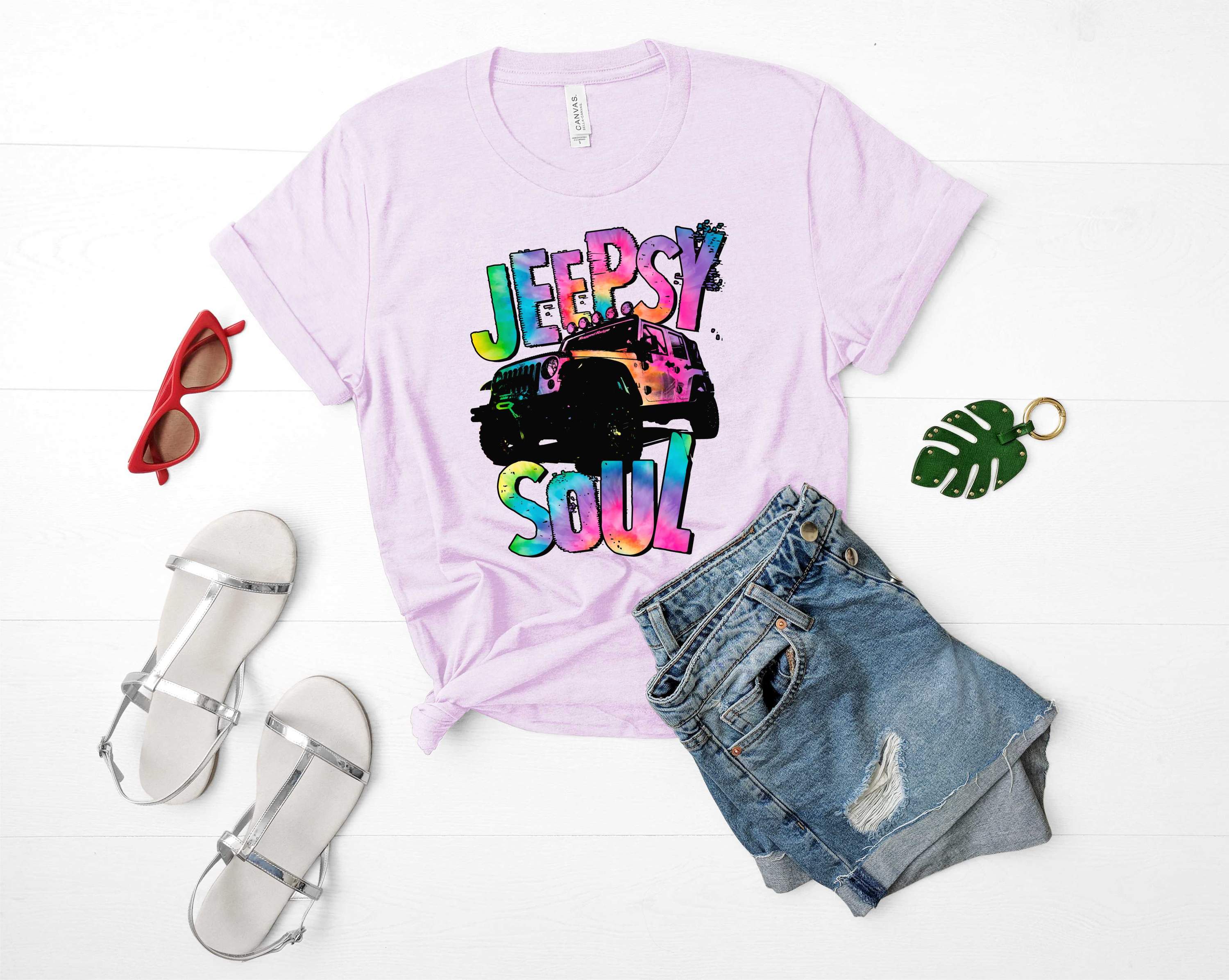 Jeepsy Soul Graphic Tee featuring a unique design, perfect for casual wear.