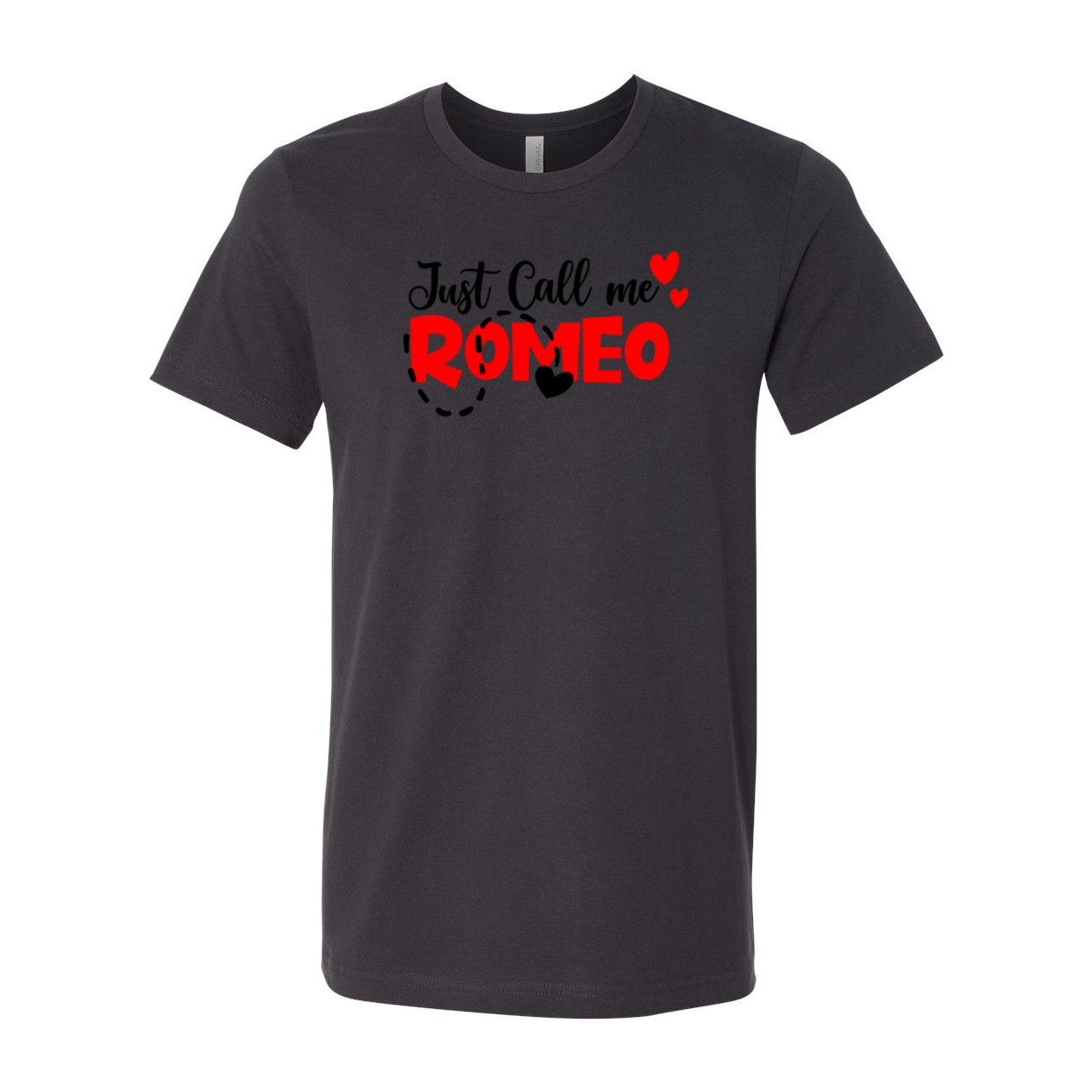 Unisex Just Call Me Romeo Shirt in various colors, showcasing its soft fabric and stylish design.