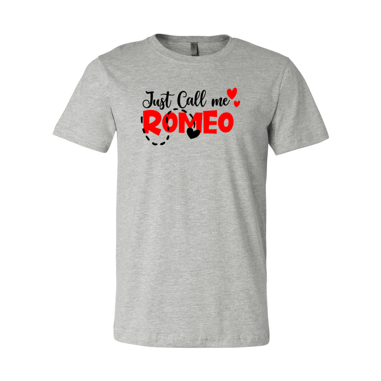 Unisex Just Call Me Romeo Shirt in various colors, showcasing its soft fabric and stylish design.