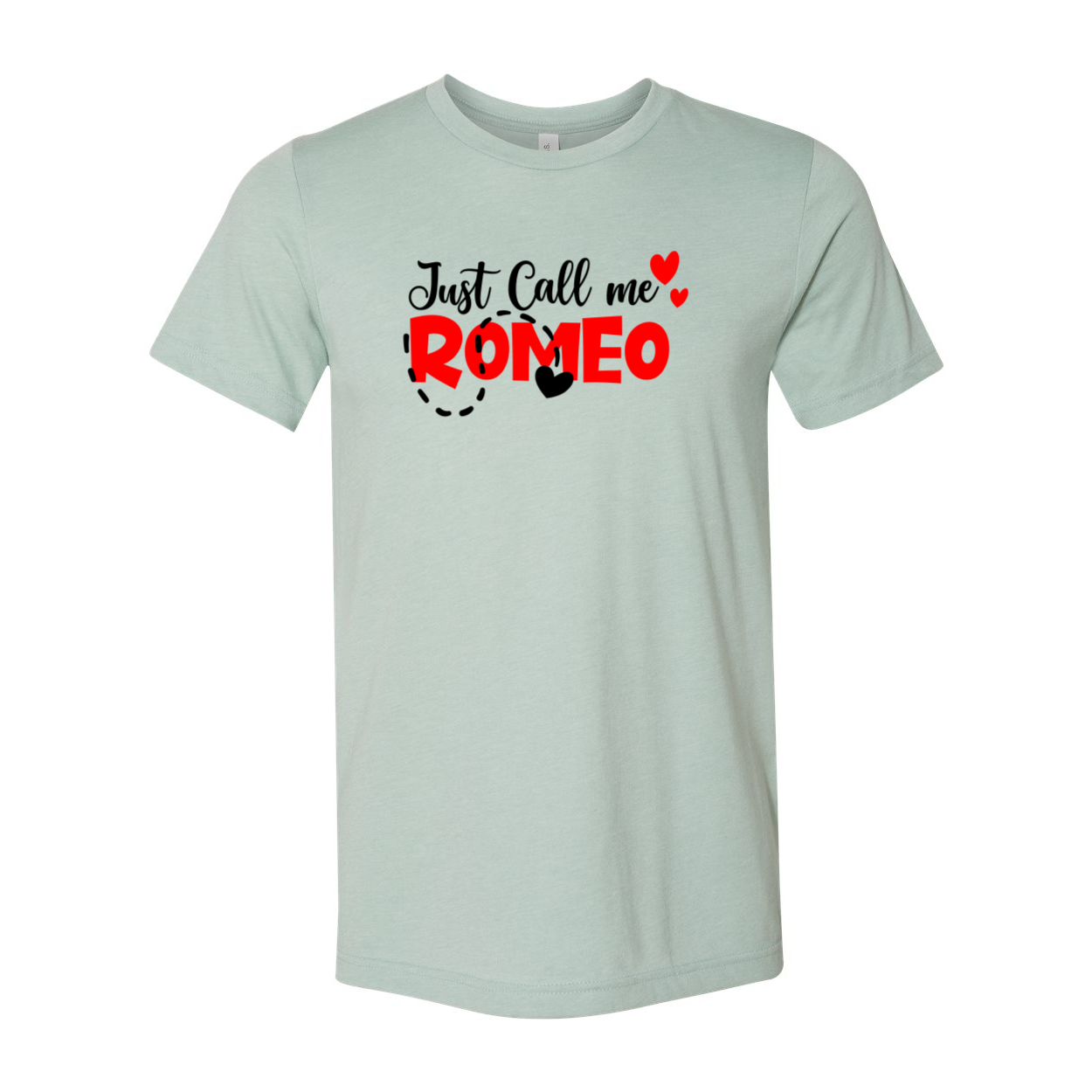 Unisex Just Call Me Romeo Shirt in various colors, showcasing its soft fabric and stylish design.