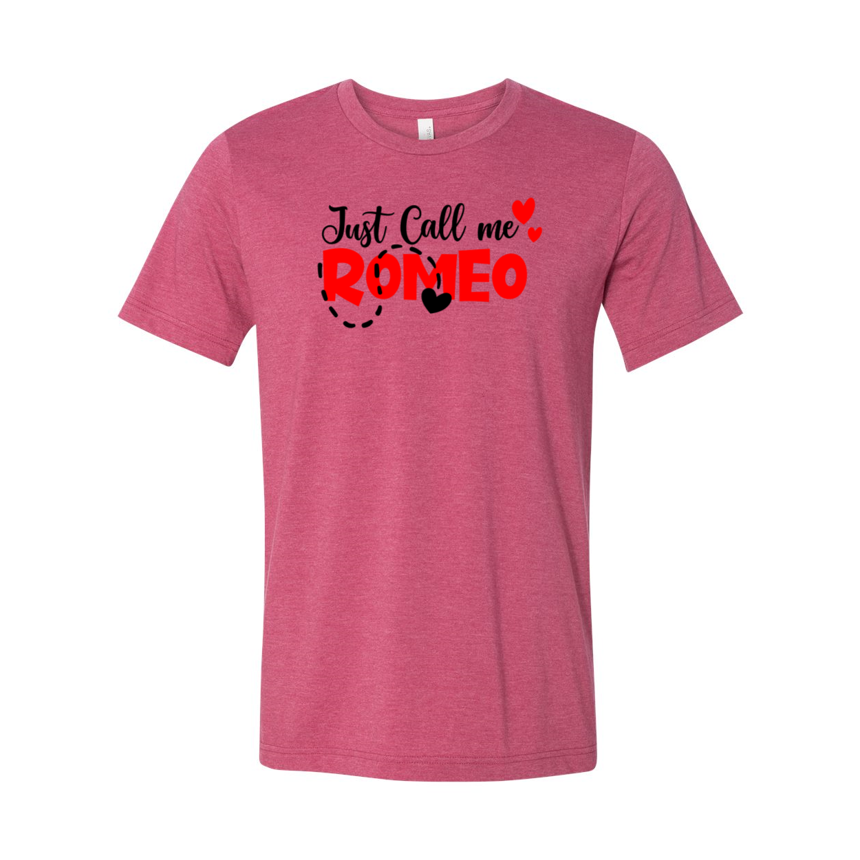 Unisex Just Call Me Romeo Shirt in various colors, showcasing its soft fabric and stylish design.