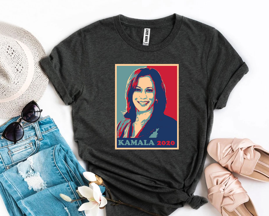 Kamala Harris Shirt in various colors, showcasing its comfortable design and high-quality print.