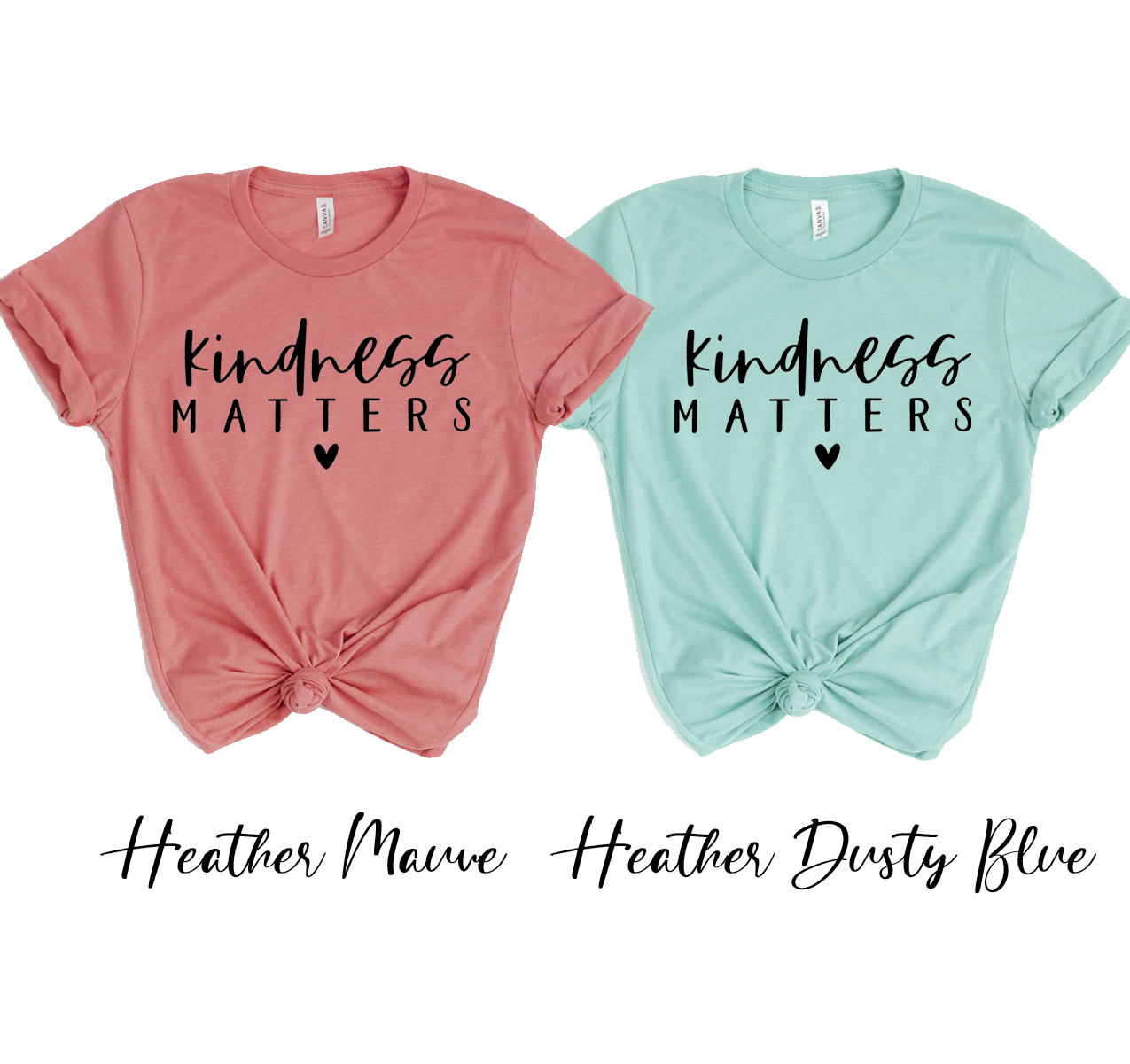 A unisex Kindness Matters T-shirt made from soft airlume cotton, featuring a positive message design.