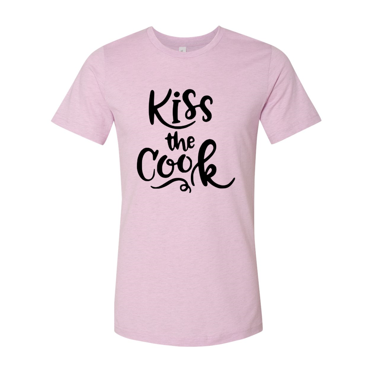 Kiss The Cook Shirt in various colors, showcasing its comfortable fit and stylish design, perfect for cooking enthusiasts.