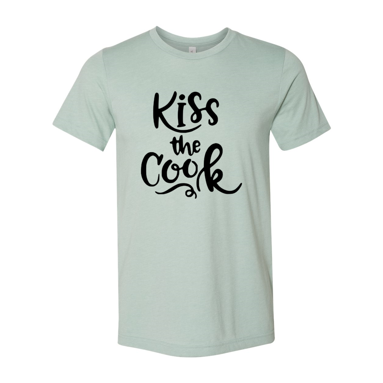 Kiss The Cook Shirt in various colors, showcasing its comfortable fit and stylish design, perfect for cooking enthusiasts.