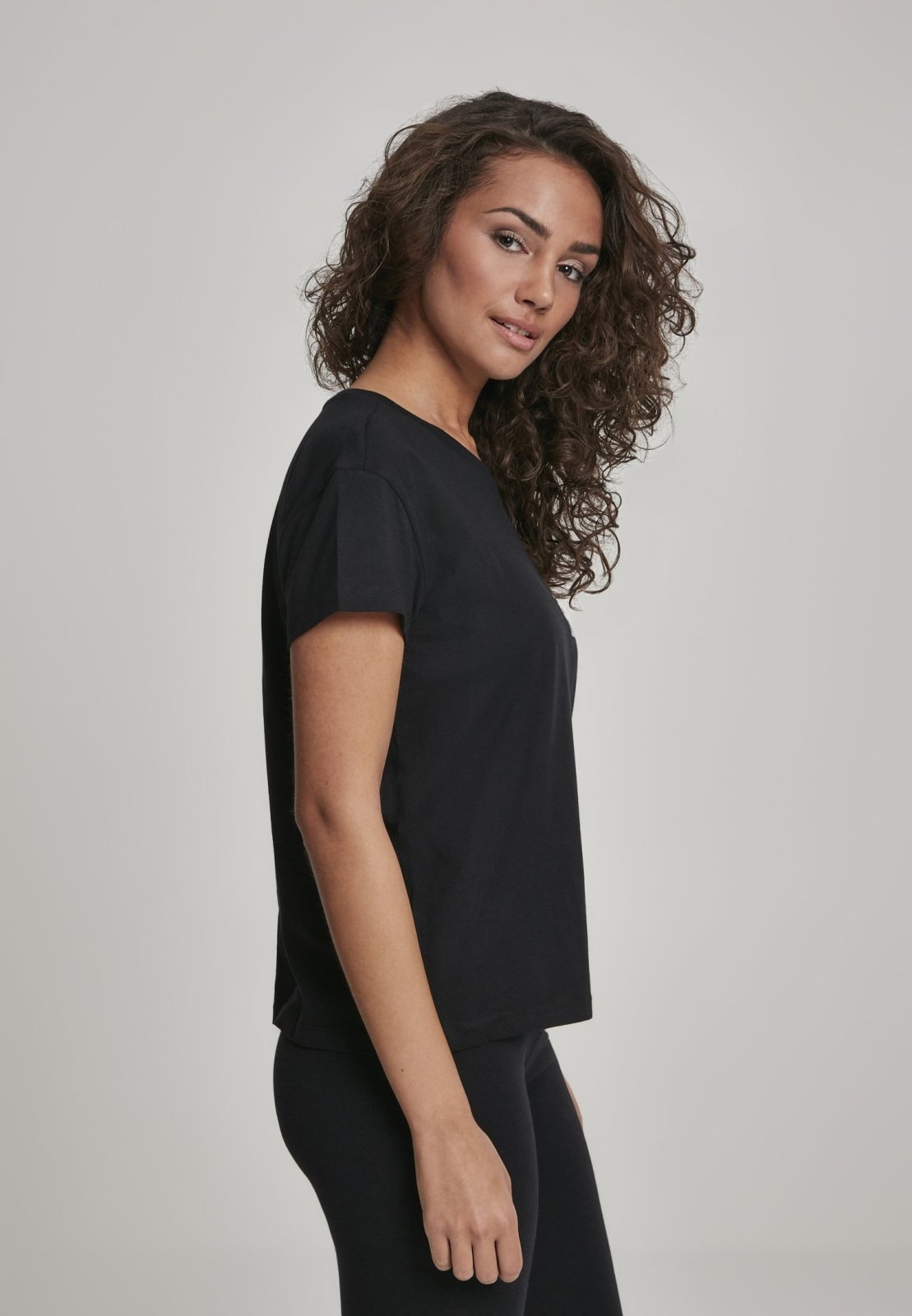 Ladies Waiting For Friday Box T-Shirt in soft cotton, featuring an oversized fit and stylish design.