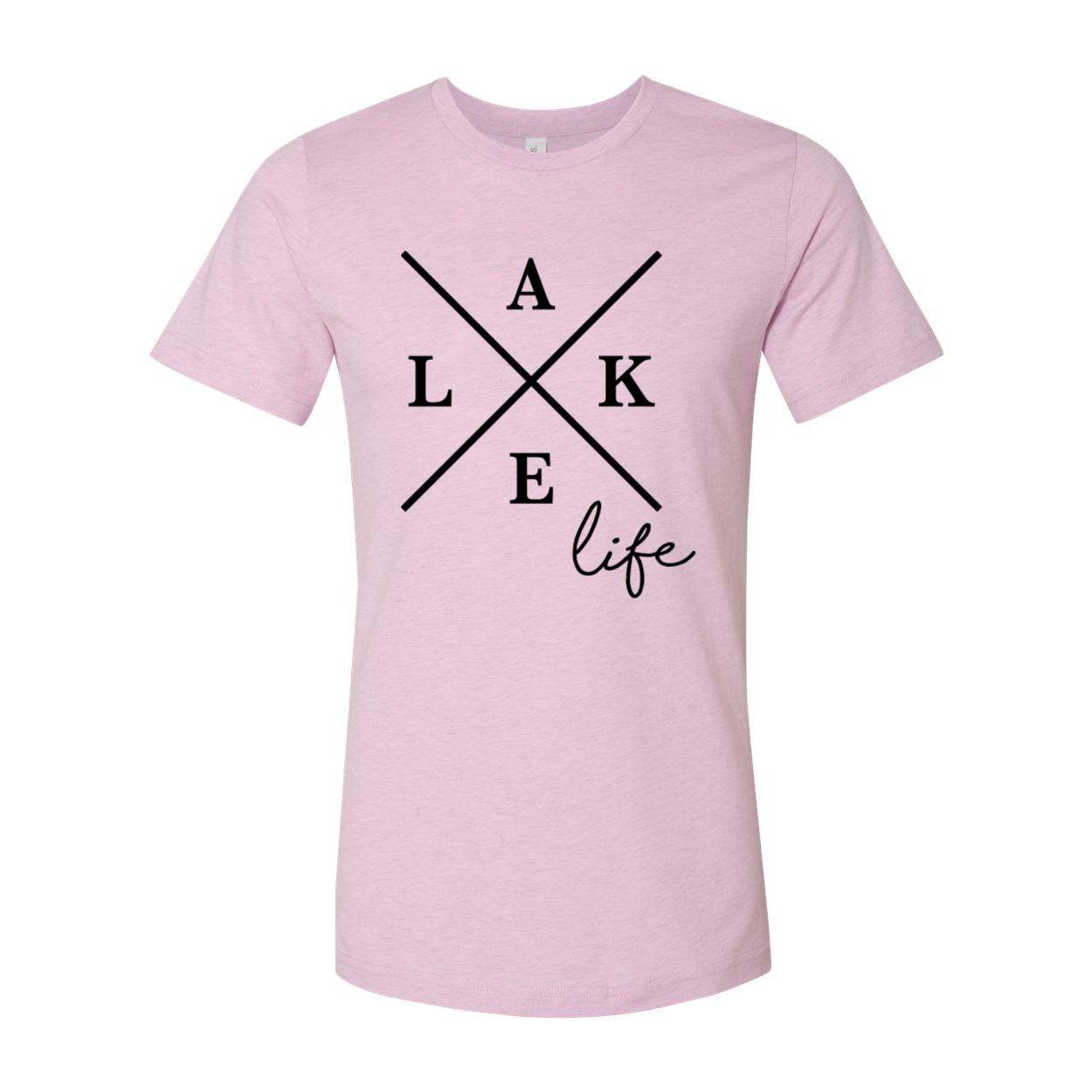 A classic unisex Lake Life T-shirt made from soft airlume cotton, perfect for outdoor adventures by the lake.