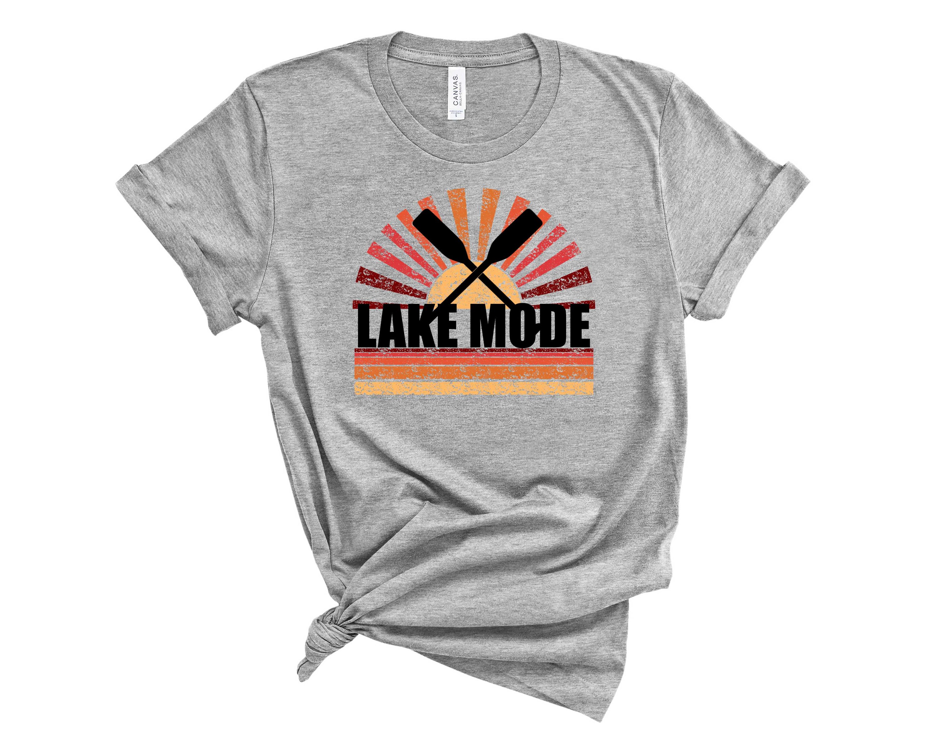 Lake Mode Burst Graphic Tee featuring vibrant colors and a stylish design, suitable for all genders.