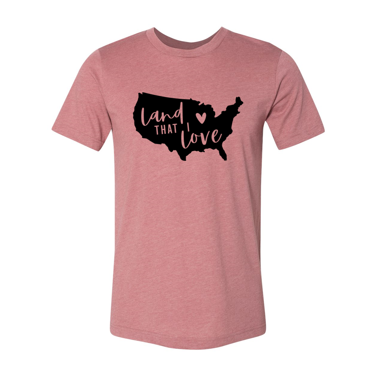 A classic unisex Land That I Love T-shirt made from soft airlume cotton, available in various sizes.