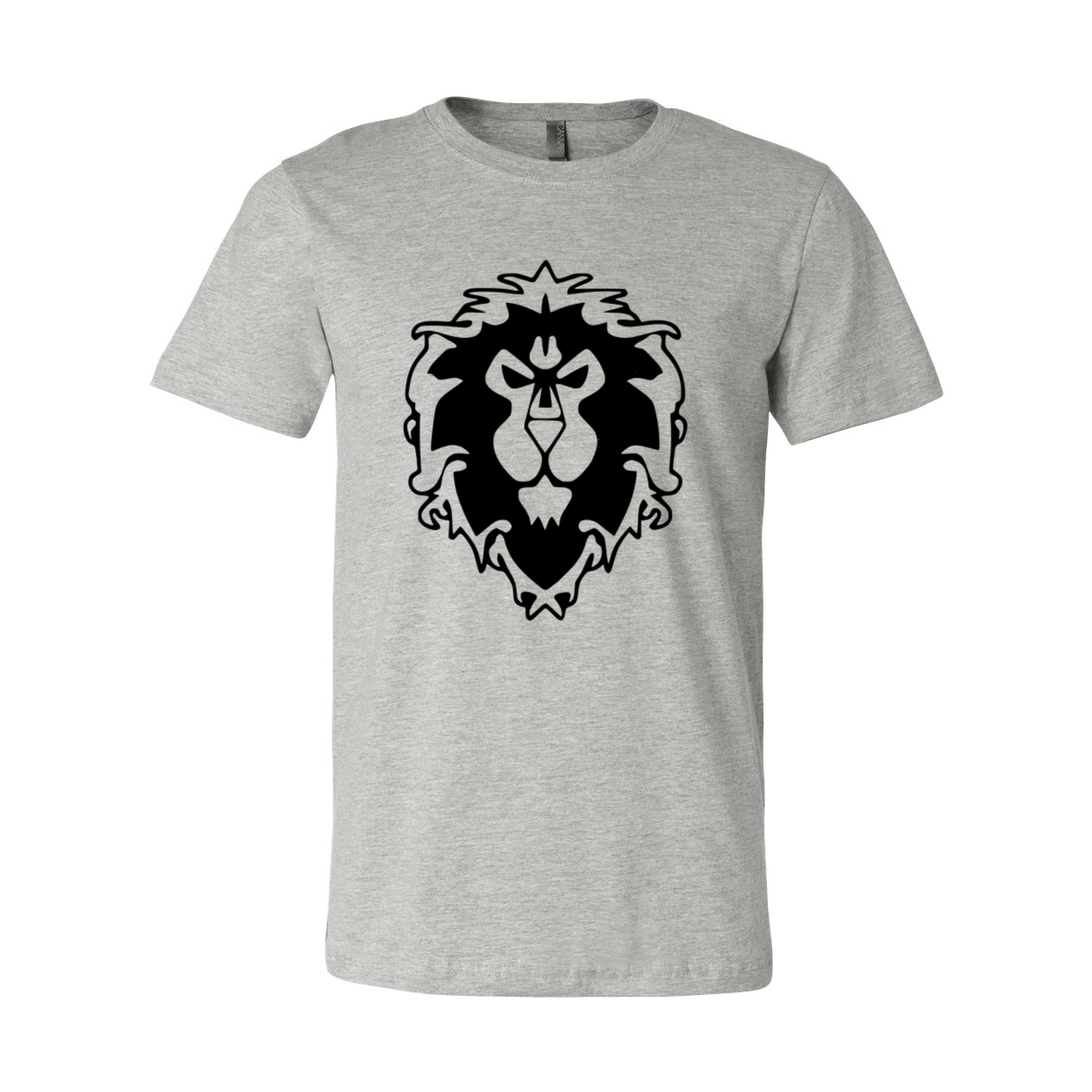 A stylish unisex Lion Shirt made from soft ring spun cotton, featuring a classic crew neck and available in multiple colors.